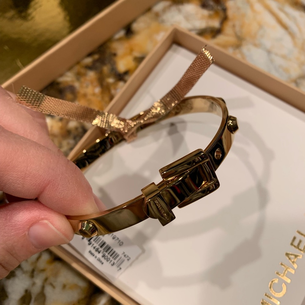 Michael Kors Astor buckle bangle bracelet